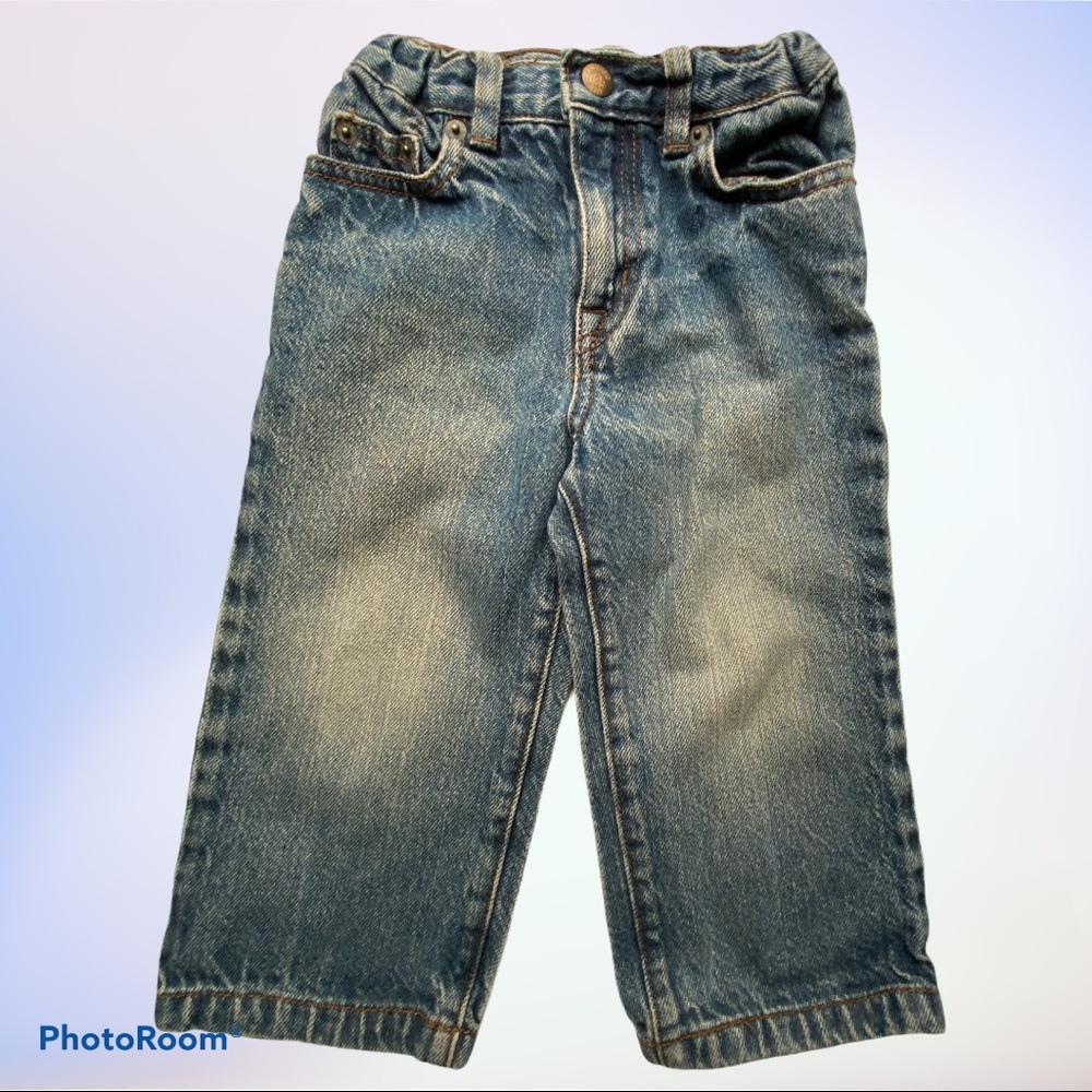 Childrens Place Toddler Boy Classic Blue Distressed Jeans 24 Months